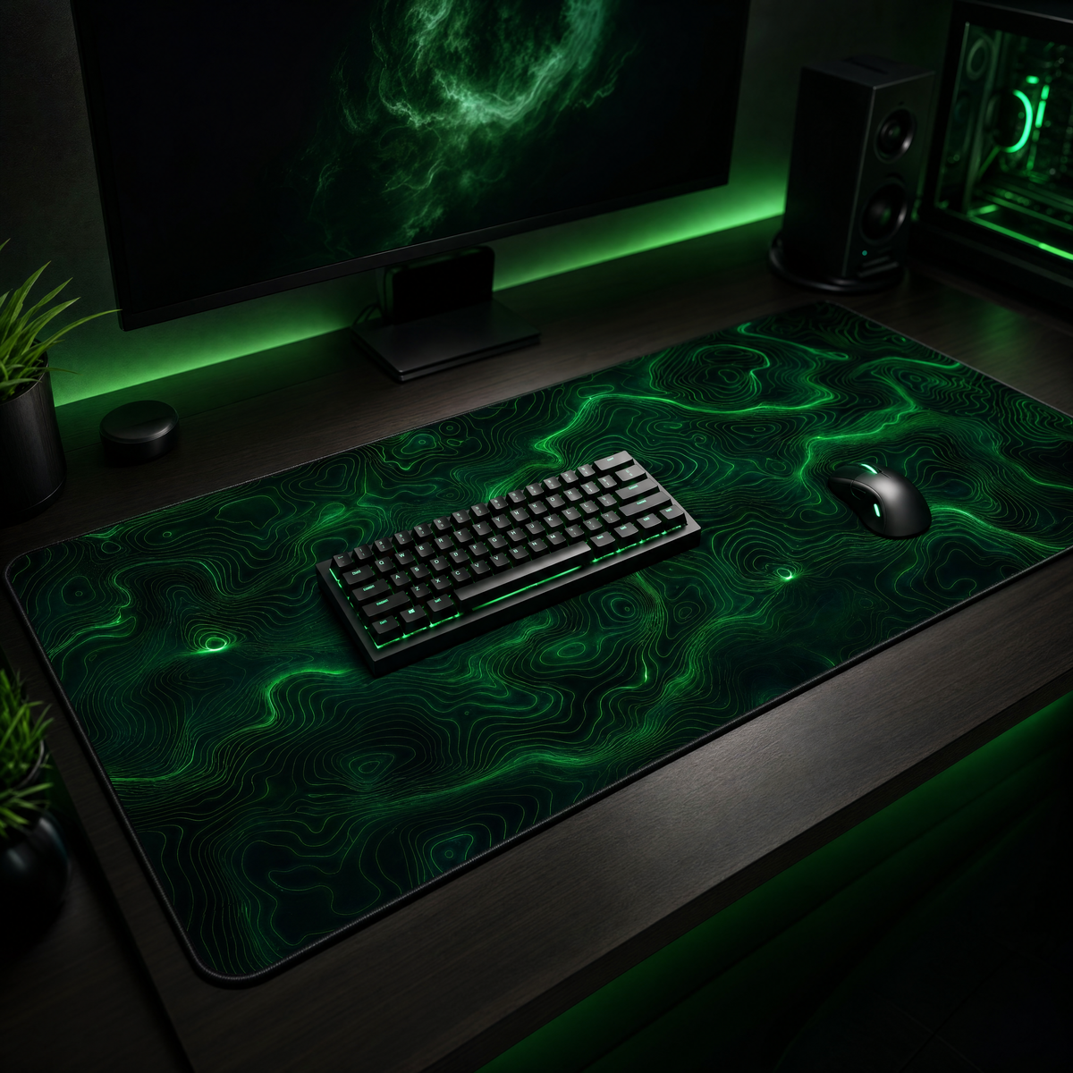 Premium Topographic Desk Mat