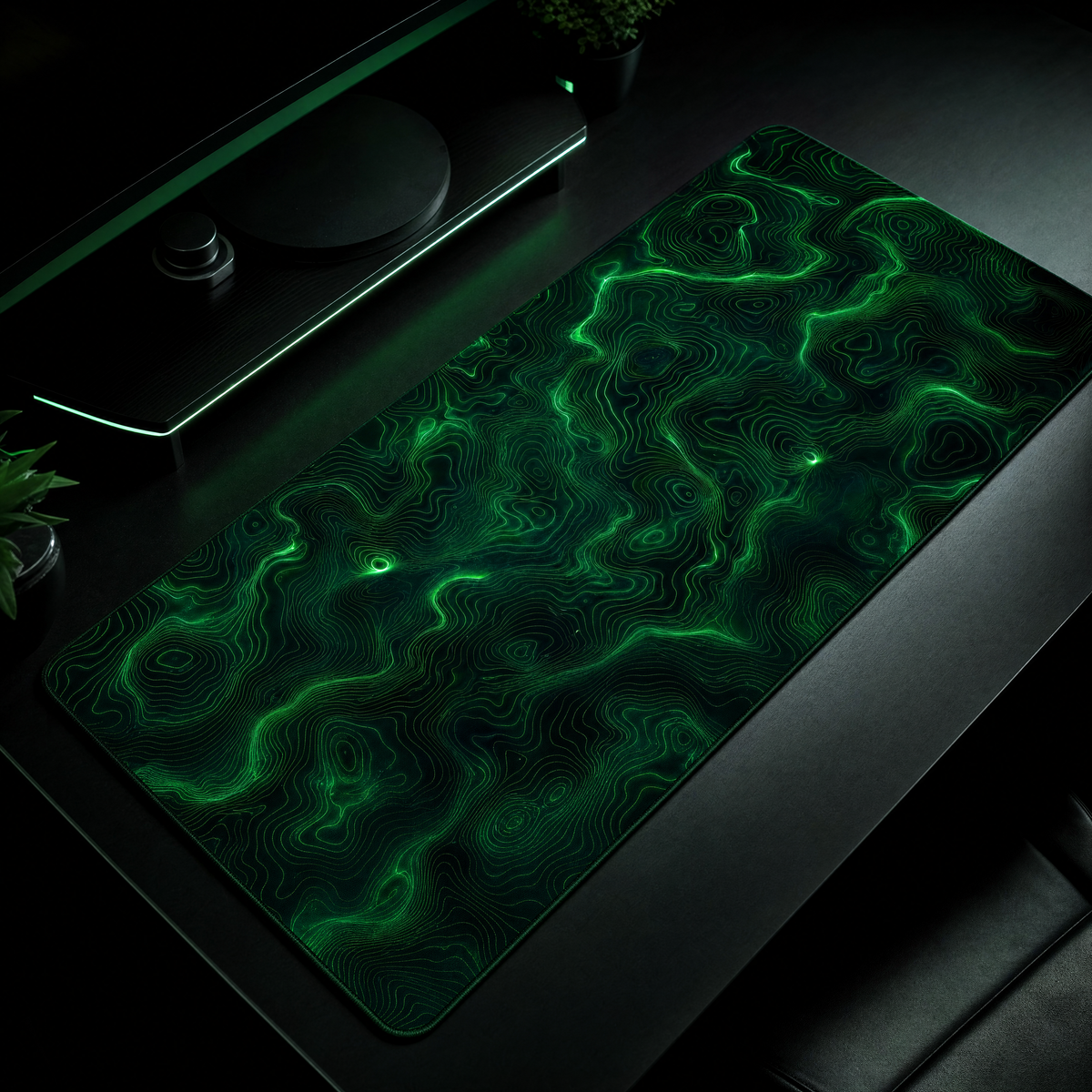 Premium Topographic Desk Mat